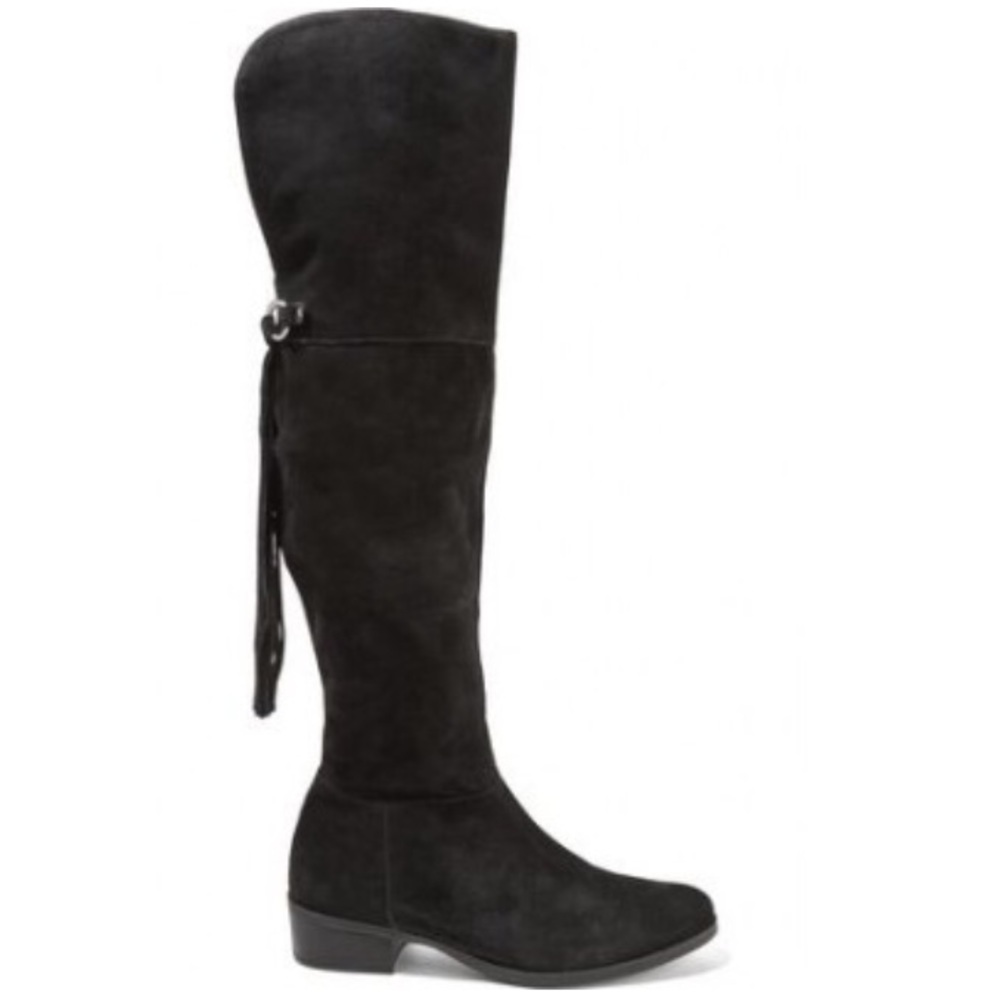 Schutz “Sarita” over the knee black suede boots